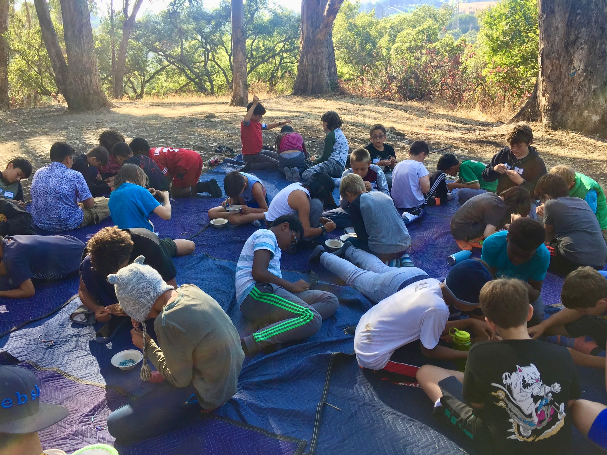 Guide teaching in wilderness