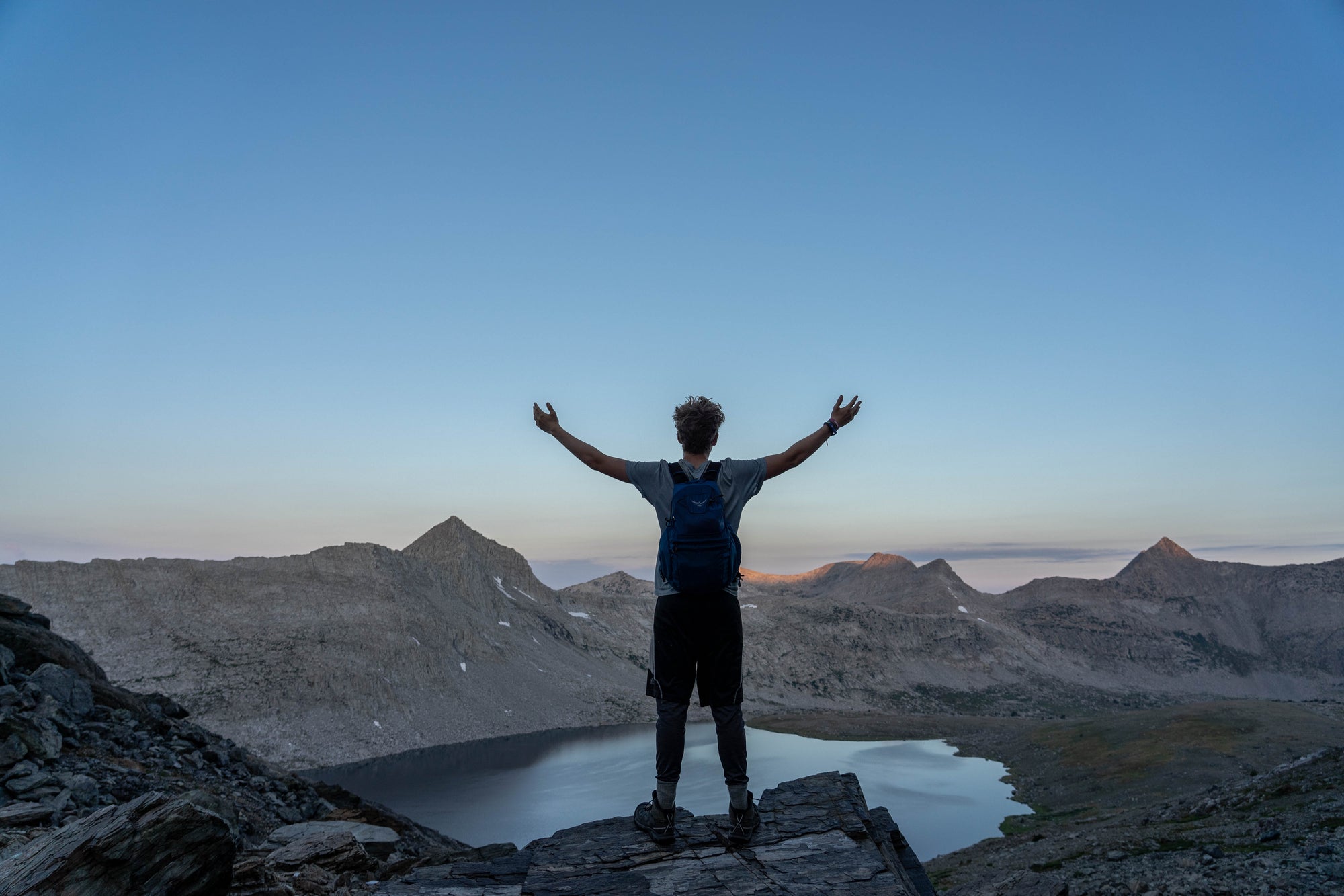 WILD Program participant at the top of a mountain