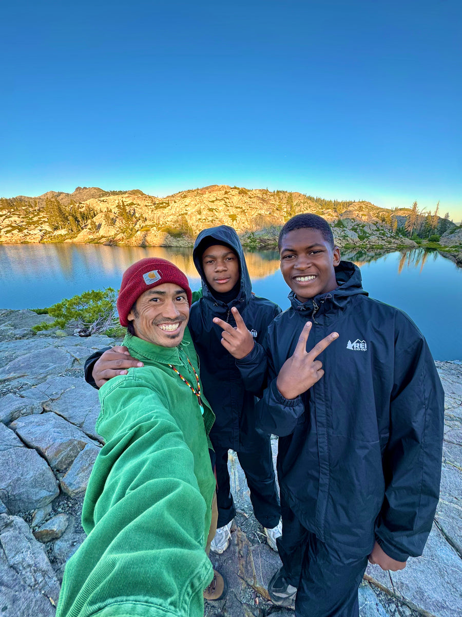 The mountains at sunset