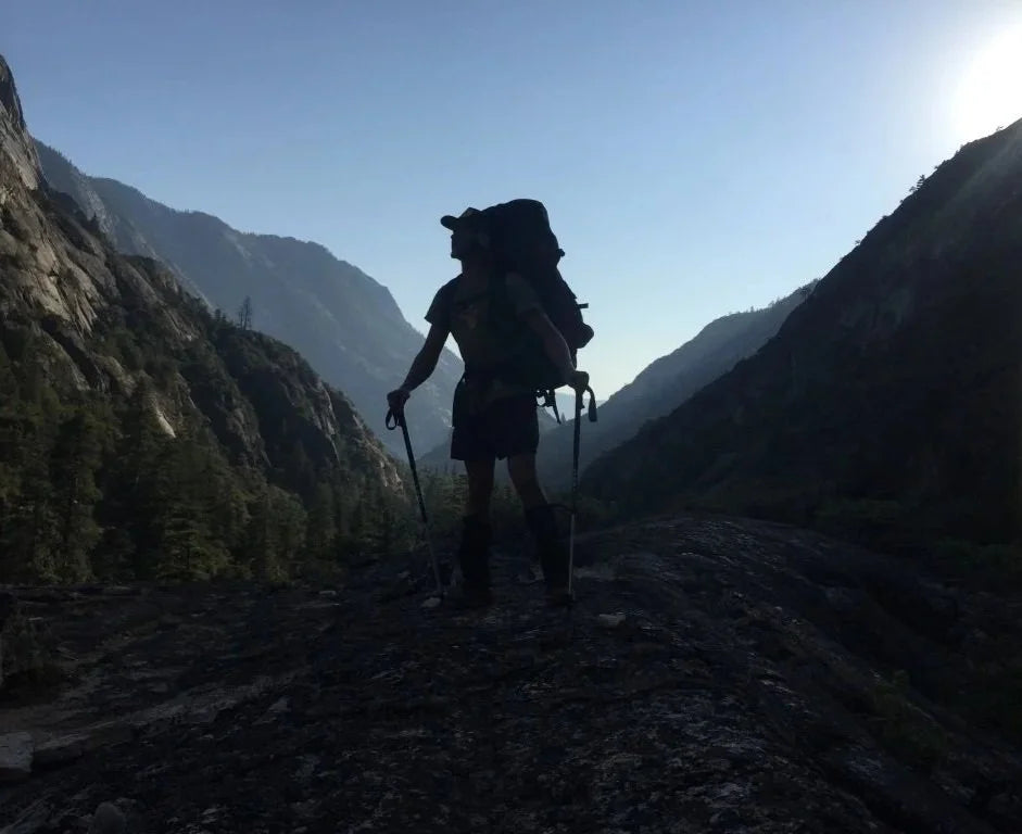 Hiker in the wilderness